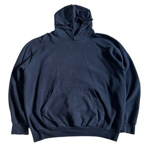 Los Angeles Apparel Men's Heavyweight 14 oz Sweatshirt Hoodie Sz XXL Navy USA